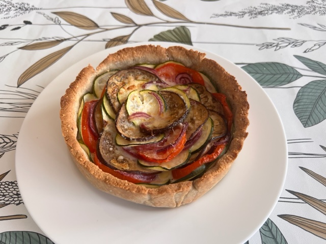 Crostata salata keto Ratatouille