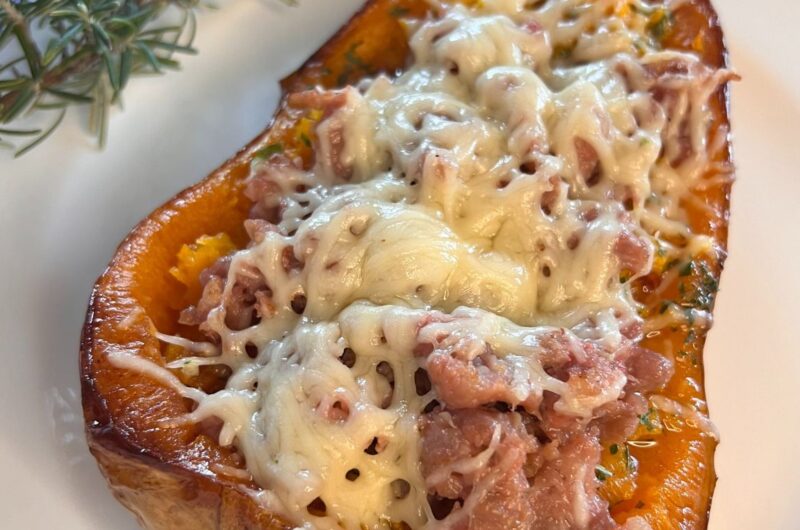 Zucca Butternut chetogenica alla salsiccia