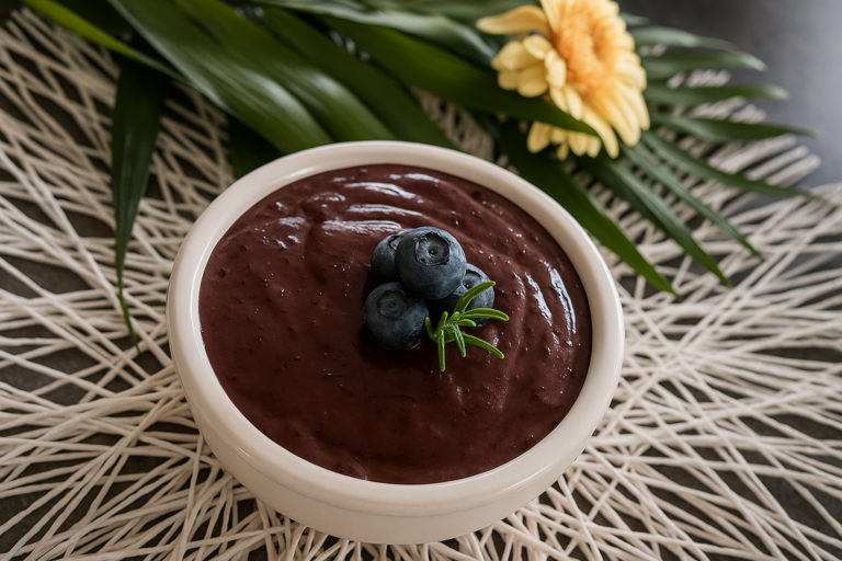 Mousse chetogenica al cioccolato fondente e mirtilli: ricetta veloce