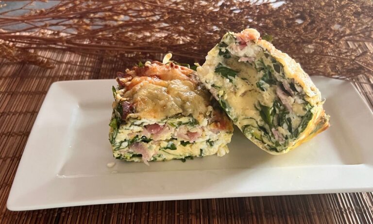 Torta salata cheto agli spinaci