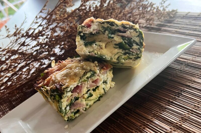 Torta salata cheto agli spinaci