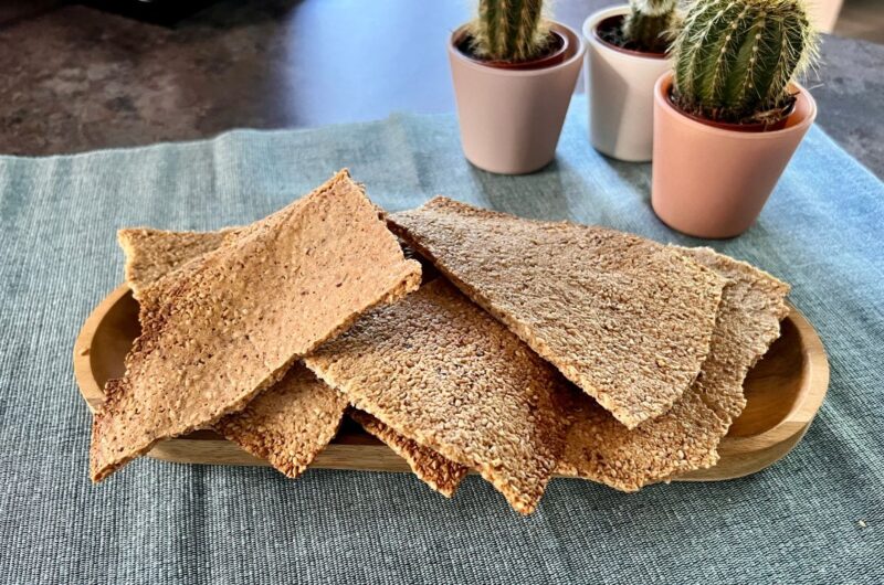 Pane keto carasau senza glutine