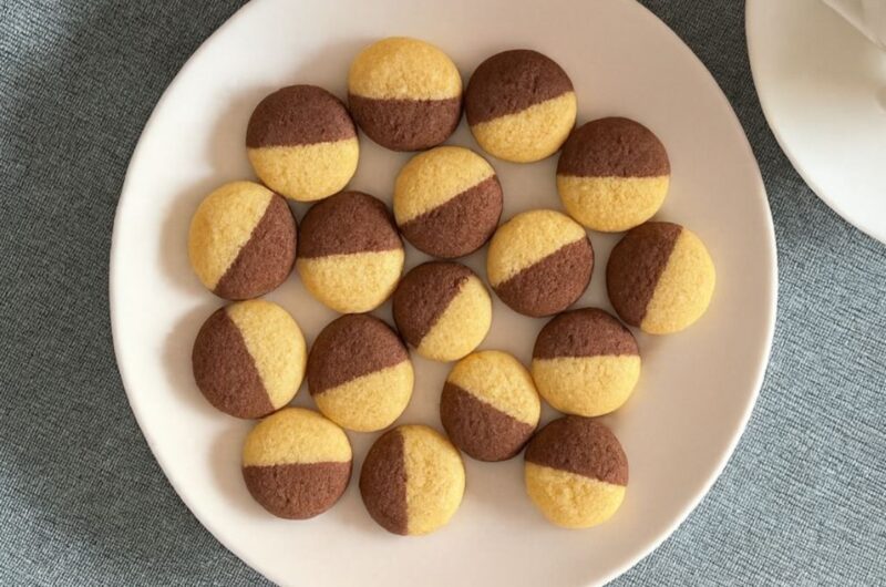 Biscotti keto bicolore