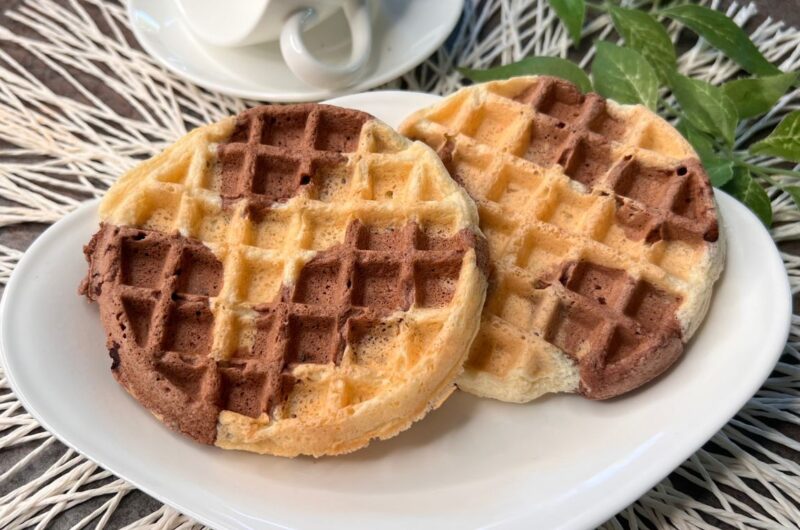 Waffle keto bicolore